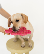 Load image into Gallery viewer, Hot Pink Paw Print Enrichment Lick Mat