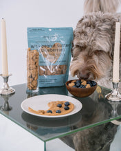 Load image into Gallery viewer, Peanut Butter & Blueberries Dog Treats
