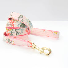 Load image into Gallery viewer, 'Lulu' Pink Floral Voile Dog Leash