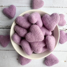 Load image into Gallery viewer, One Light Purple Felt Heart