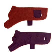 Load image into Gallery viewer, Dog Reversible Puffer/Teddy Fleece Coat