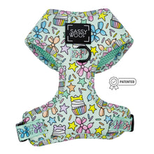Load image into Gallery viewer, ‘Pup Pup Hooray’ Adjustable Harness by Sassy Woof