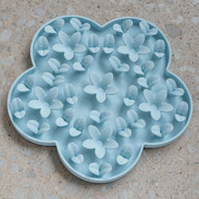 Load image into Gallery viewer, Dexypaws Silicone Snuffle Mat "Hide + Seek" Flower, Blue