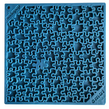 Load image into Gallery viewer, Licking Mat- Blue Jigsaw