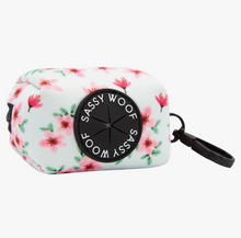 Load image into Gallery viewer, Sakura Floral Prink Dog Waste Bag Holder by Sassy Woof
