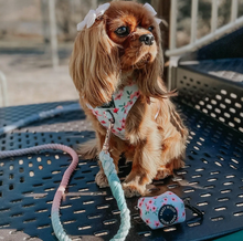 Load image into Gallery viewer, Sakura Floral Prink Dog Waste Bag Holder by Sassy Woof