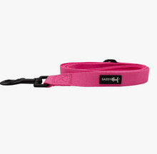 Load image into Gallery viewer, Neon Pink Dog Fabric Leash by Sassy Woof