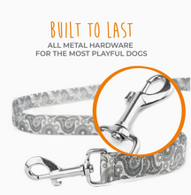Load image into Gallery viewer, 6' Designer Dog Leash (Grey Paisley)