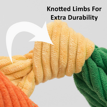 Load image into Gallery viewer, Octavie Octopus Knottie® Plush Dog Toy by HuggleHounds