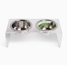 Load image into Gallery viewer, Acrylic Double Feeder - Clear