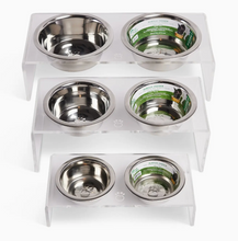Load image into Gallery viewer, Acrylic Double Feeder - Clear