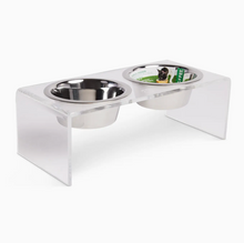 Load image into Gallery viewer, Acrylic Double Feeder - Clear