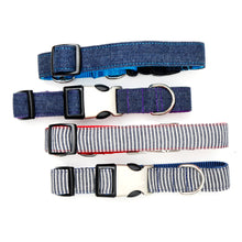 Load image into Gallery viewer, Railroad Canvas Denim Dog Collar
