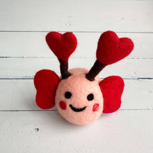 Load image into Gallery viewer, One Felt Valentine's Day Love Bug