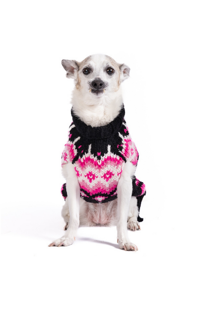 Dog sweater pink best sale