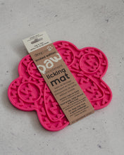 Load image into Gallery viewer, Hot Pink Paw Print Enrichment Lick Mat