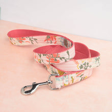 Load image into Gallery viewer, 'Lulu' Pink Floral Voile Dog Leash