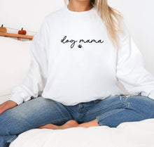 Load image into Gallery viewer, Dog Mama Sweatshirt Crewneck Dog Lovers Gift