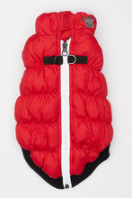 Load image into Gallery viewer, HD Crown Scrunchy Puffer Vest – Red by Hip Doggie