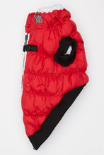 Load image into Gallery viewer, HD Crown Scrunchy Puffer Vest – Red by Hip Doggie