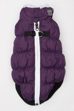 Load image into Gallery viewer, HD Crown Scrunchy Puffer Vest – Purple by Hip Doggie