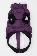 Load image into Gallery viewer, HD Crown Scrunchy Puffer Vest – Purple by Hip Doggie