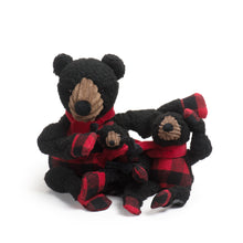 Load image into Gallery viewer, Fireside Collection Black Bear Knottie by HuggleHounds