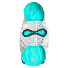 Load image into Gallery viewer, GF Pet Reversible Raincoat - Teal/Iridescent