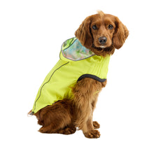 Load image into Gallery viewer, GF Pet Reversible Raincoat - Neon Yellow/Tie-Dye