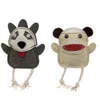 Load image into Gallery viewer, Wee Buddies™ Sock Monkey & Raccoon