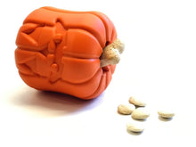 Load image into Gallery viewer, MKB JACK O' LANTERN DURABLE RUBBER CHEW TOY & TREAT DISPENSER - LARGE - ORANGE