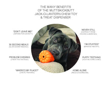 Load image into Gallery viewer, MKB JACK O' LANTERN DURABLE RUBBER CHEW TOY & TREAT DISPENSER - LARGE - ORANGE