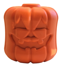 Load image into Gallery viewer, MKB JACK O' LANTERN DURABLE RUBBER CHEW TOY & TREAT DISPENSER - LARGE - ORANGE
