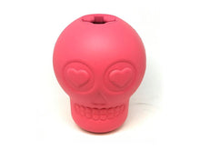 Load image into Gallery viewer, MKB SUGAR SKULL DURABLE RUBBER CHEW TOY & TREAT DISPENSER - LARGE – PINK