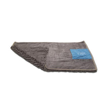 Load image into Gallery viewer, Microfiber Drying Mat and Towel with Hand Pockets, Medium 36" x 24", Cool Grey