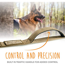Load image into Gallery viewer, Dual Handle Bungee Leash - Canvas