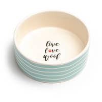 Load image into Gallery viewer, Sagres Pet Bowl - Live Love Woof