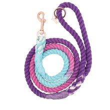 Load image into Gallery viewer, Dog Rope Leash - Madeline (Purple Blue)