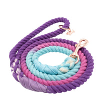 Load image into Gallery viewer, Dog Rope Leash - Madeline (Purple Blue)