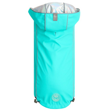 Load image into Gallery viewer, GF Pet Reversible Raincoat - Teal/Iridescent