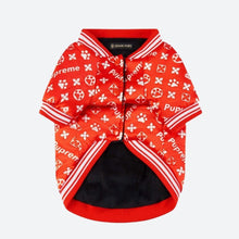 Load image into Gallery viewer, Pupreme Dog Bomber Jacket by Spark Paws