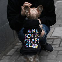 Load image into Gallery viewer, Anti Social Dog Hoodie - Black by Spark Paws