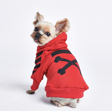 Load image into Gallery viewer, "WOOF" Dog Hoodie - Red by Spark Paws