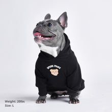 Load image into Gallery viewer, Teddy Bear Dog Hoodie - Black by Spark Paws