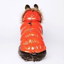 Load image into Gallery viewer, Ultra Down Puffer Jacket - Tangerine by Spark Paws