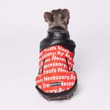 Load image into Gallery viewer, Vegan Leather Moto Vest - Red by Spark Paws