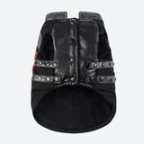 Load image into Gallery viewer, Vegan Leather Moto Vest - Red by Spark Paws