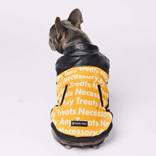 Load image into Gallery viewer, Vegan Leather Moto Vest - Yellow by Spark Paws