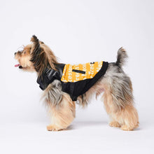 Load image into Gallery viewer, Vegan Leather Moto Vest - Yellow by Spark Paws