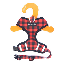Load image into Gallery viewer, Control Dog Harness - Red Plaid Classic by Bcuddly
